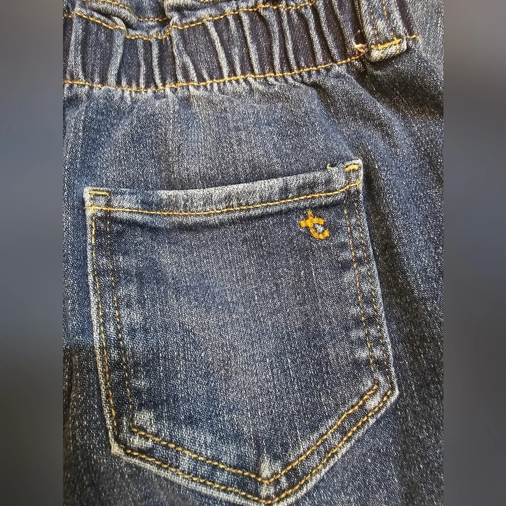 True Craft Kids High Rise Skinny Jeans Distressed Blue Denim Size 12